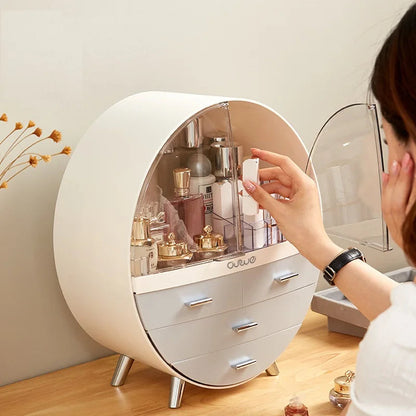 Right Way Shop™ Dustproof Makeup Organizer with Drawers & Brush Holder