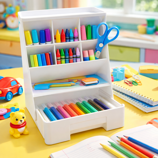 Right Way Shop™ Multi-Compartment Makeup & Desk Organizer
