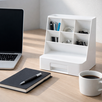 Right Way Shop™ Multi-Compartment Makeup & Desk Organizer
