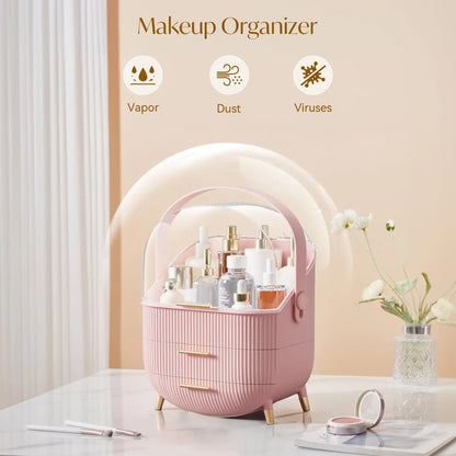 Right Way Shop™ Waterproof Makeup Organizer with Lid & Drawers