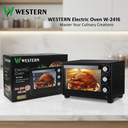 Western Electric Oven W-2416 – 24L Multi-Function Electric Oven | Baking, Grilling, Roasting & Toasting Oven