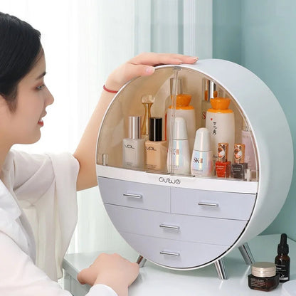 Right Way Shop™ Dustproof Makeup Organizer with Drawers & Brush Holder
