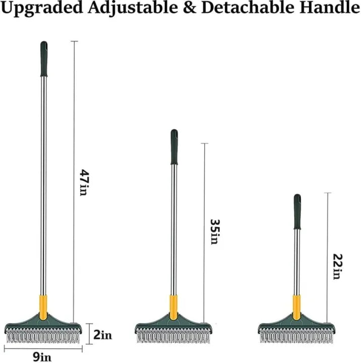 2-in-1 Floor Cleaning Brush with Scraper