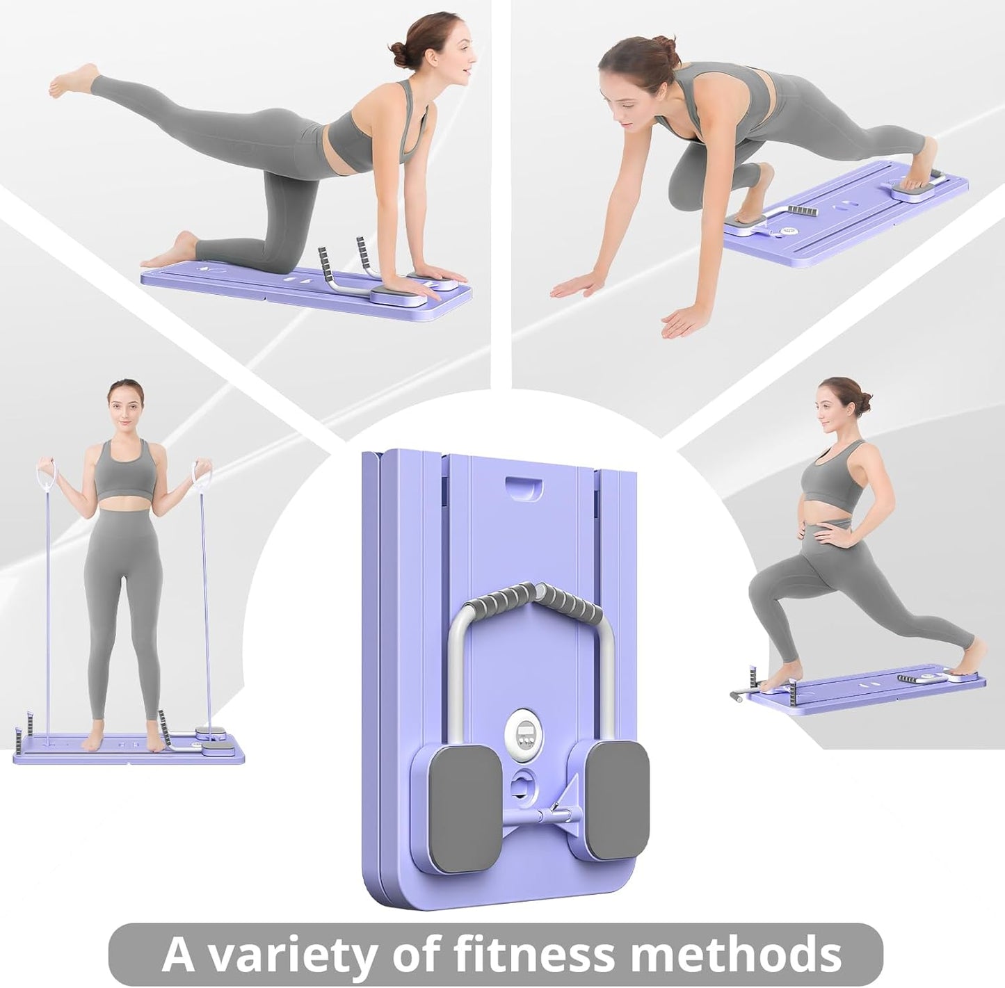 Multifunctional Pilates Board Abdominal Exercise Pushup Board 8IN1 - Automatic Rebound Full-Body Workout Machine for Men & Women