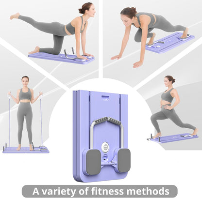 Multifunctional Pilates Board Abdominal Exercise Pushup Board 8IN1 - Automatic Rebound Full-Body Workout Machine for Men & Women
