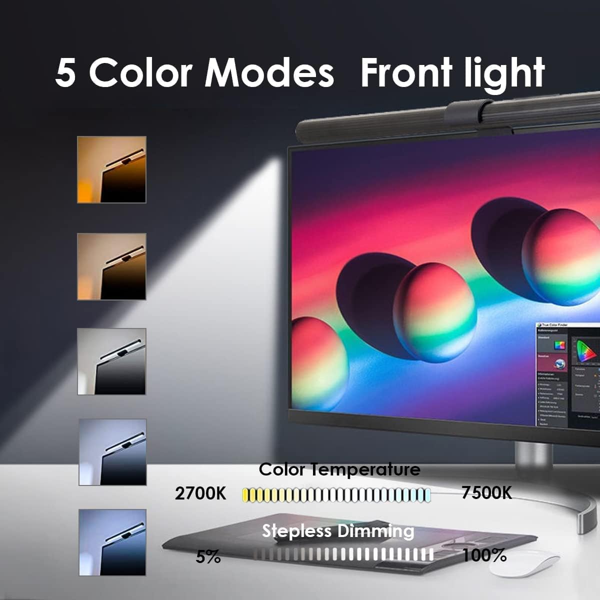 Right Way Shop™ RGB Monitor Light Bar – Eye Protection & Ambient Backlight