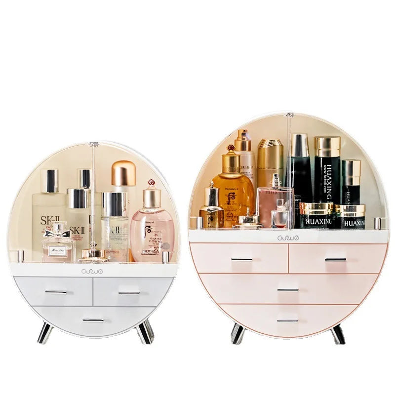 Right Way Shop™ Dustproof Makeup Organizer with Drawers & Brush Holder