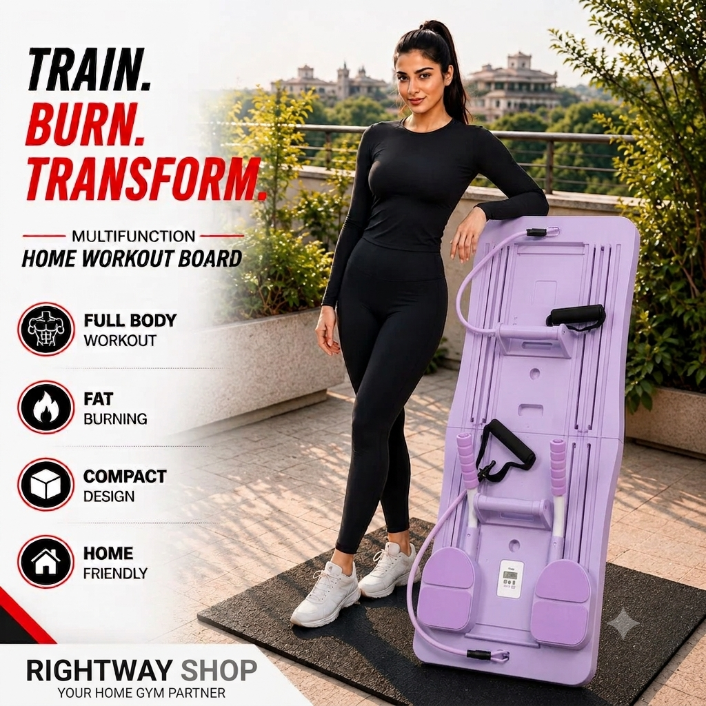 Multifunctional Pilates Board Abdominal Exercise Pushup Board 8IN1 - Automatic Rebound Full-Body Workout Machine for Men & Women