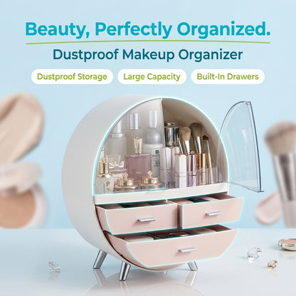 Right Way Shop™ Dustproof Makeup Organizer with Drawers & Brush Holder