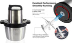 6L Chopper Machine – King Size Electric Chopper | 304 Stainless Steel Bowl | Dual Speed Control | Heavy Duty Food Processor