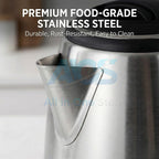 2L Electric Kettle – Fast Boil Water Kettle | Sleek Modern Design | Large Capacity Electric Tea Kettle