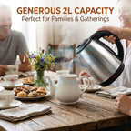 2L Electric Kettle – Fast Boil Water Kettle | Sleek Modern Design | Large Capacity Electric Tea Kettle