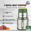 1L Electric Chopper Machine – Compact Food Processor | Vegetable, Meat & Spice Chopper | Stainless Steel Blades