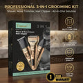 Trimmer for Men – 3-in-1 Professional Hair Trimmer, Beard Trimmer & Shaver | Turbo Power Grooming Kit