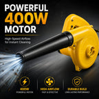 Electric Air Blower 400W High Speed 18000 RPM – Portable Electric Dust Cleaner Blower