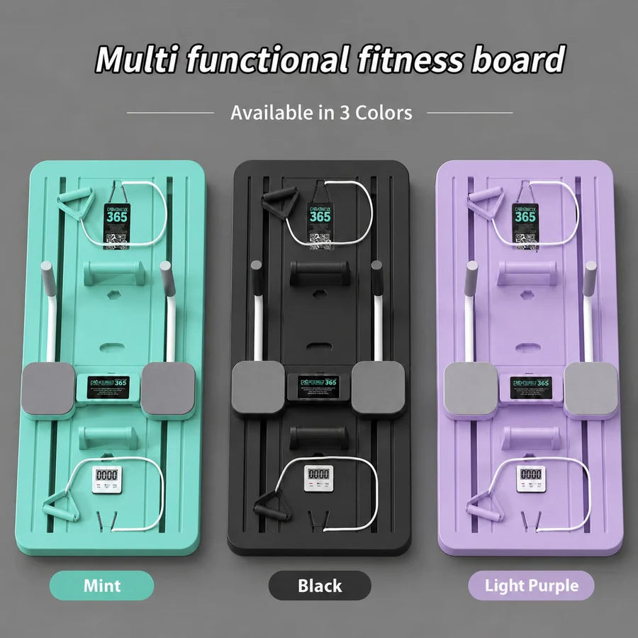 Multifunctional Pilates Board Abdominal Exercise Pushup Board 8IN1 - Automatic Rebound Full-Body Workout Machine for Men & Women
