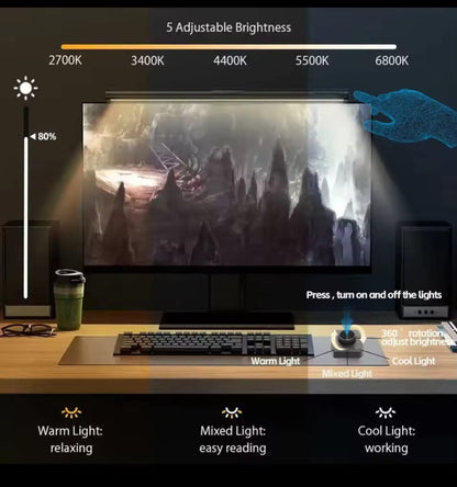 Right Way Shop™ RGB Monitor Light Bar – Eye Protection & Ambient Backlight