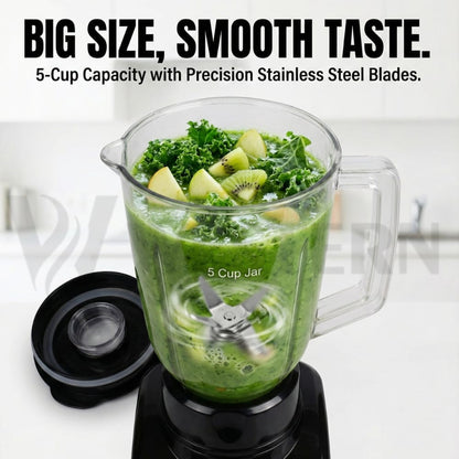 Western W-002 2-in-1 Blender & Grinder – 1.5L Large Capacity | Heavy-Duty 2-Speed Motor| 2-Year Warranty