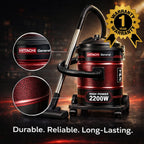 Hitachi Vacuum Cleaner 25L – 2200W High Power Drum Vacuum | Large Capacity Cleaner with Wheels