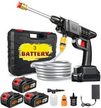 Double Battery 48Vf Pressure Washer Gun – Rechargeable Portable Car Washer