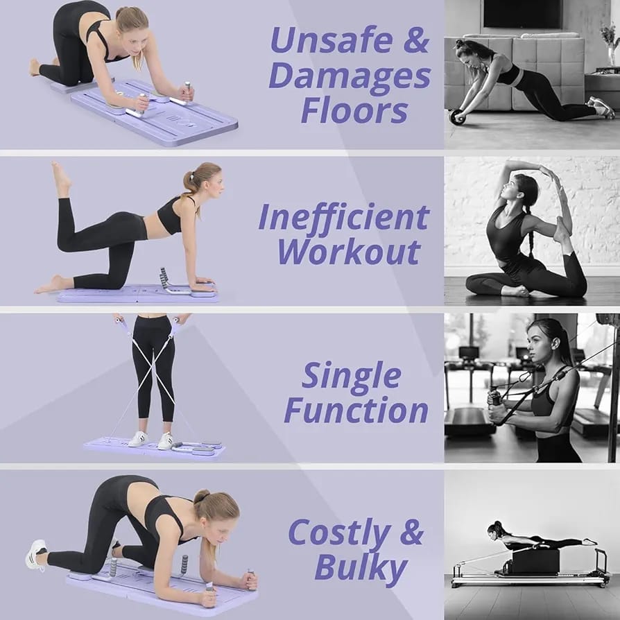 Right Way Shop™ Pilates Board with Resistance Bands