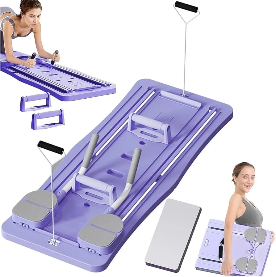 Multifunctional Pilates Board Abdominal Exercise Pushup Board 8IN1 - Automatic Rebound Full-Body Workout Machine for Men & Women