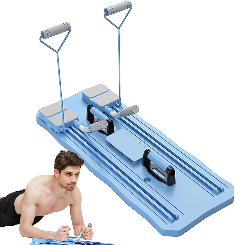 Multifunctional Pilates Board Abdominal Exercise Pushup Board 8IN1 - Automatic Rebound Full-Body Workout Machine for Men & Women