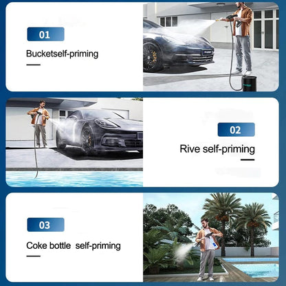 48Vf Pressure Washer Gun – Rechargeable Portable Car Washer