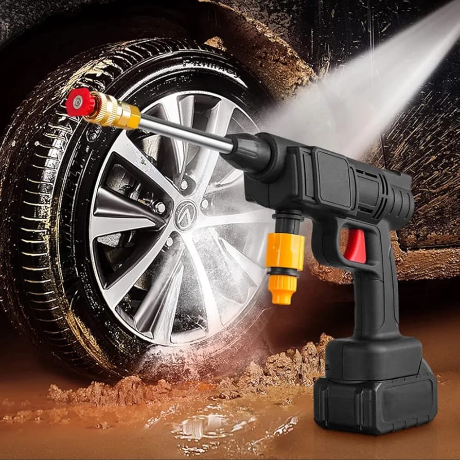 Double Battery 48Vf Pressure Washer Gun – Rechargeable Portable Car Washer