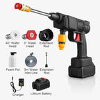 Double Battery 48Vf Pressure Washer Gun – Rechargeable Portable Car Washer