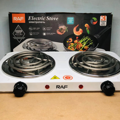 Raf Double Stove Hot Plate – Electric Stove & Cooking Machine| Multi-Functional Electric Cooker