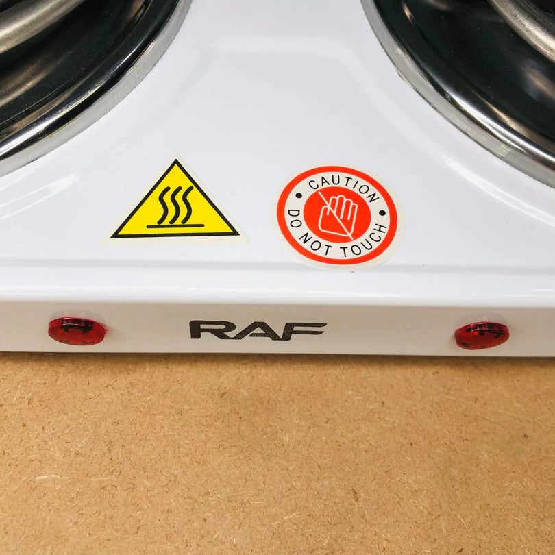 Raf Double Stove Hot Plate – Electric Stove & Cooking Machine| Multi-Functional Electric Cooker