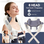 Right Way Shop™  Neck & Back Massager With Heat – Professional Electric Cervical Deep Tissue Pain Relief Massager / 1 year Warranty + Premium Quality