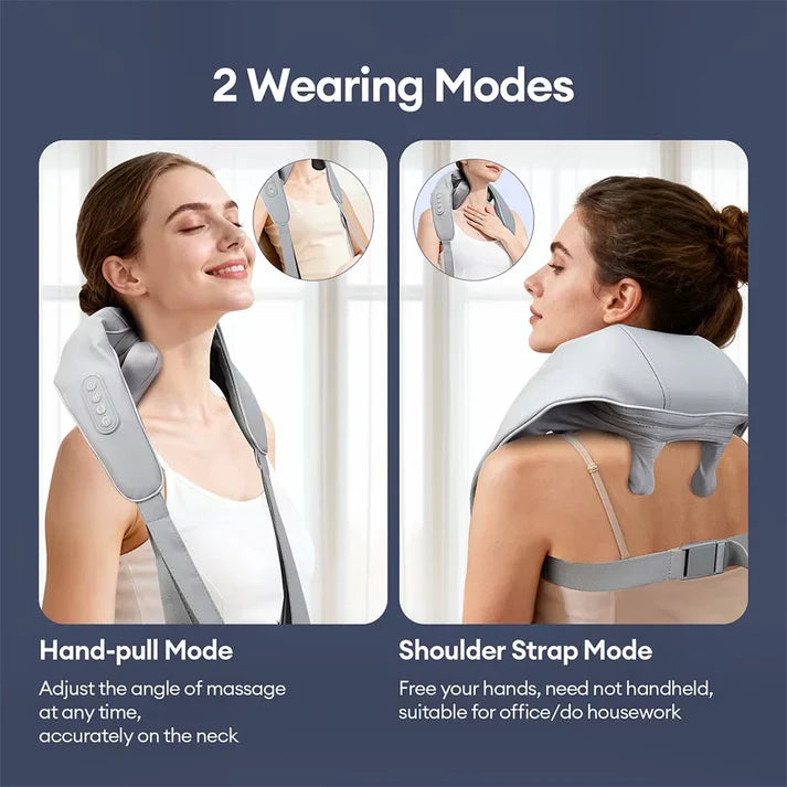 Right Way Shop™  Neck & Back Massager With Heat – Professional Electric Cervical Deep Tissue Pain Relief Massager / 1 year Warranty + Premium Quality