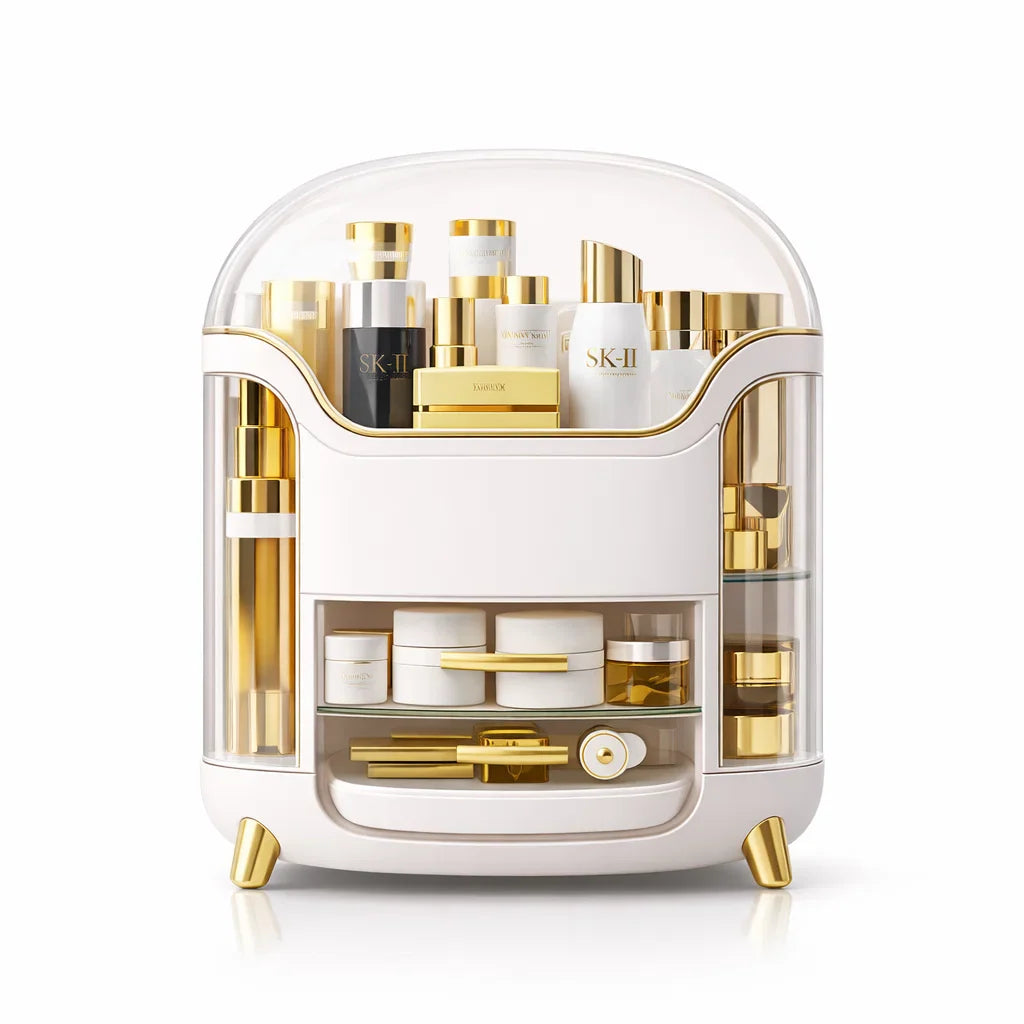 Right Way Shop™ Luxury Makeup Organizer with Drawer & Dustproof Lid
