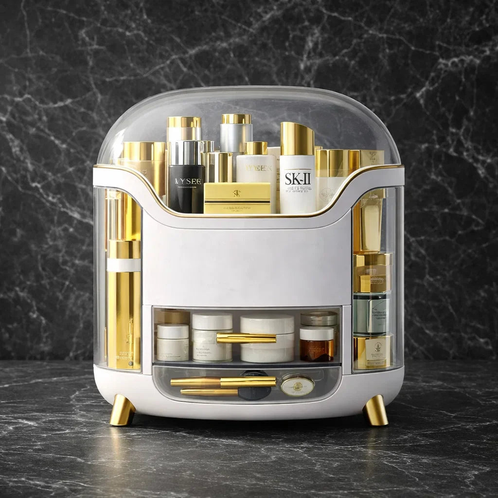 Right Way Shop™ Luxury Makeup Organizer with Drawer & Dustproof Lid